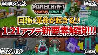 神アプデ！【マイクラ】121の新要素これで分かる！トリッキートライアルアップデート情報まとめ！【PEPS4SwitchXboxWin10】ver121 [upl. by Pavkovic]