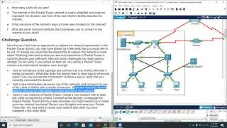 1 5 7 Packet Tracer Network Representation Challenge Questions [upl. by Llebpmac]