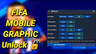 🔴 FIFA mobile 23 Graphics Unlock 60 Fps 😎  Lag Free Gameplay  On Every Device 🔥 [upl. by Remlap]