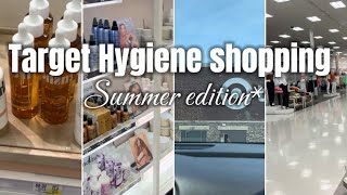 Come Hygiene shopping w Me at target summer edition [upl. by Ylremik300]