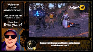 Fallout76 Season 18 Sunday Night Shenanigans Ranking up the Season with Nukes and Expos [upl. by Solokin]