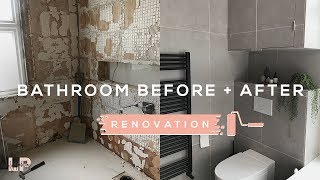 BATHROOM RENOVATION BEFORE  AFTER  Lily Pebbles [upl. by Ashwin]