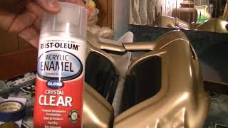 How to paint motorcycle fairings with spray paint 23 of 24 [upl. by Arundell425]