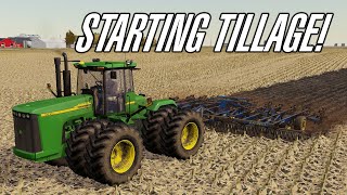 Starting tillage while harvest continues on Mercer County Diniz Farms Map Enhancement Project  EP8 [upl. by Strohben507]