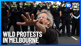 UK police arrest 60 in antilockdown protests [upl. by Saimon440]