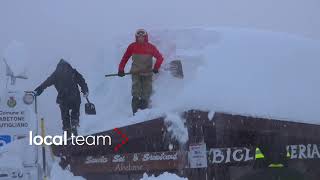 Grandi nevicate in Appennino la situazione allAbetone 3 gennaio 2021 [upl. by Valenta]