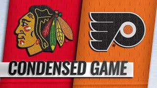 111018 Condensed Game Blackhawks  Flyers [upl. by Hctim720]