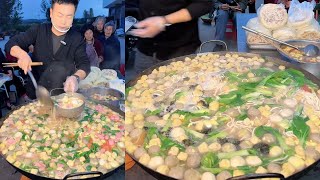 🥰The great man👍serves free Chinese meatball noodles👍to the elderly💓in rural areas [upl. by Blanche]