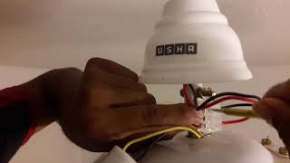 How to check ceiling fan wiring capacitor  install ceiling fan ceiling fan installation fans [upl. by Iene]