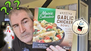 SOMETHINGS MISSING Marie Callenders Roasted Garlic Chicken Bowl REVIEW [upl. by Kendra]