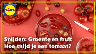 Hoe snij je een tomaat 🍅 [upl. by Yenmor]