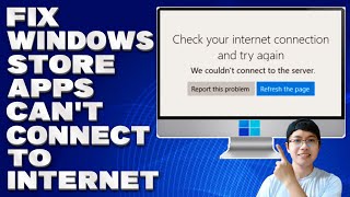 How To Fix Windows Store Apps Cant Connect To Internet Solution [upl. by Naziaf]