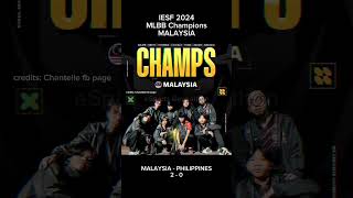 MALAYSIA is your IESF 2024 MLBB CHAMPIONS mlbbworldchampionship iesf2024 malaysia [upl. by Bores]