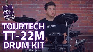 TOURTECH TT22M Electronic Drum Kit  Under £400  Mesh Heads [upl. by Nerot]