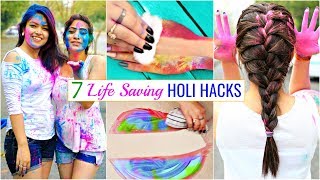 7 LIFE Saving HOLI Hacks You MUST Try  Beauty Haircare Skincare  Anaysa [upl. by Ecam]