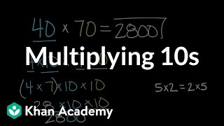 Multiplying 10s  Math  4th grade  Khan Academy [upl. by Neelasor]