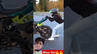 Biker Girl💪💪 automobile comedy livegreenandloveyourgreens funnymotorcycle funny waybetterthena [upl. by Brooke]