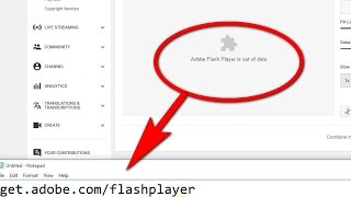 Adobe Flash Player is out of date Google Chrome [upl. by Weitman]