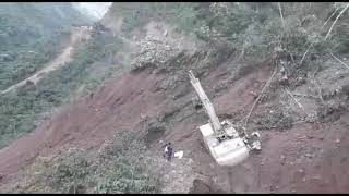 Video shows people running from Bolivia mudslide [upl. by Lrigybab]