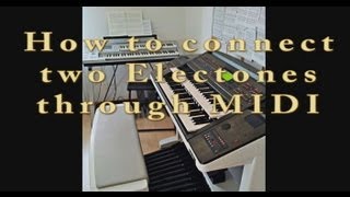 Electone Tutorial  Using an Electone as master keyboard  ELX1m and DDeck [upl. by Melleta590]