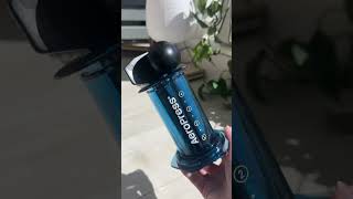 Clear Blue AeroPress ASMR Unboxing  Portable Coffee Maker for OntheGo Brewing ☕💙 [upl. by Hirsh]