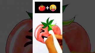 🍅😜mix emoji drawing aahtamatarmademazedar🍅😜mARTemojiart [upl. by Queri]