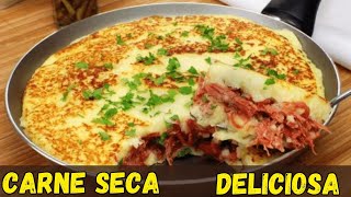 ESCONDIDINHO DE CARNE SECA  BOLINHO E MUITO MAIS RECEITAS [upl. by Telfer376]