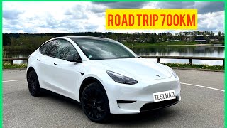 700km en Tesla Model Y propulsion  Long trajetrechargecoût… Road Trip en Belgique 🇧🇪 [upl. by Anivlem]