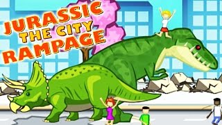 Jurassic The City Rampage 2  TRex amp Triceratops  Eftsei Gaming [upl. by Newcomer]