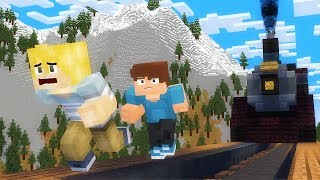 Minecraft Train Stand by Me Scene Animation [upl. by Zina277]