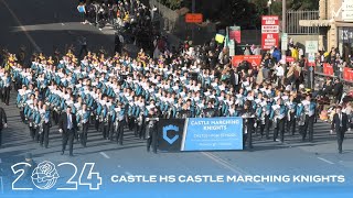 Castle HS Castle Marching Knights  2024 Pasadena Rose Parade [upl. by Huntington]