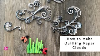 How to Make Quilling Paper Clouds  Paper Craft Ideas  Quilling for Beginners [upl. by Odlareg996]