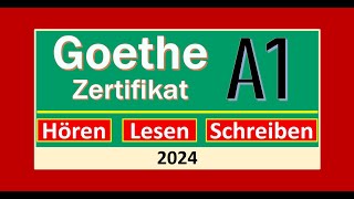 Start Deutsch A1 Hören Lesen modelltest 2024 mit Lösung am Ende  Vid  209 [upl. by Aivilys]