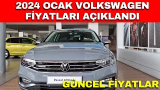 2024 OCAK VOLKSWAGEN FİYATLARI AÇIKLANDI  VOLKSWAGEN FİYAT LİSTESİ 2023  POLOGOLFTROCTAİGO [upl. by Adamis]