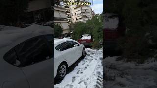 foryou athena athens greece viralvideo tiktok fyp snow christmas [upl. by Gereld460]