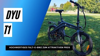 DYU T1 Test Günstiges FaltEBike mit Drehmomentsensor [upl. by Anividul]