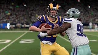 Madden 20 Gameplay Los Angeles Rams vs Dallas Cowboys Madden NFL 20 Gameplay [upl. by Tesler]