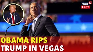 Obama Speech  Obama Rally In Las Vegas  Kamala Vs Trump  US Elections 2024  Kamala News  N18G [upl. by Notffilc933]