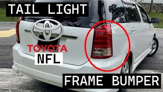 Toyota Wish NFL  Cara remove tail light and bracket bumper [upl. by Leyameg]