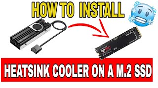 HOW TO INSTALL HEATSINK COOLER ON AN M2 SSD  FULL STEP BY STEP TUTORIAL amp REVIEW [upl. by Barbara]