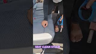 AHOW TO CLEANING SEAT WITH STEAM carcareservices carcleaningservice carcleaning detailing [upl. by Rahsab]