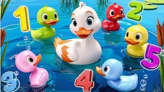 🦆 Five Little Ducks 🦆 Nursery Rhymes  Baby Songs  Kids Songs [upl. by Adao]