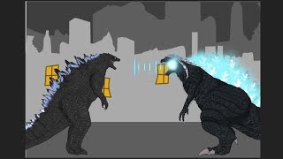 Godzilla 2014 vs Godzilla singular point dc2 epic battle [upl. by Ecerahc]