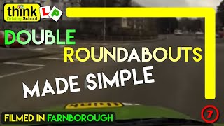 Double Roundabouts Driving Lesson  Think Driving School [upl. by Sebastiano]