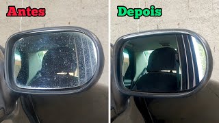 COMO REMOVER MANCHAS DE ÁGUA DO RETROVISOR DO CARRO  FAÇA EM CASA [upl. by Mir265]