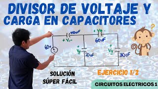 DIVISOR de TENSION con CAPACITORES 😱 EJERCICIOS RESUELTOS Paso a PASO desde 0 DIVISOR CAPACITIVO 💥 [upl. by Atsyrt828]