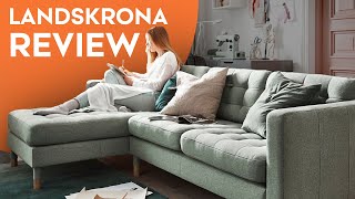 IKEA Landskrona Sofa Review The Classiest IKEA Couch  Comfort Works [upl. by Alcot435]