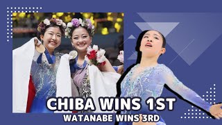 Figure Skating ISU Four Continents  Mone Chiba Wins First Rinka Watanabe Wins 3rd place [upl. by Aramahs93]