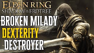 OVERPOWERED Elden Ring DLC Milady Build [upl. by Arette]