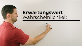 Erwartungswert in der Wahrscheinlichkeit einfache Version Unterstufe  Mathe by Daniel Jung [upl. by Essyla266]